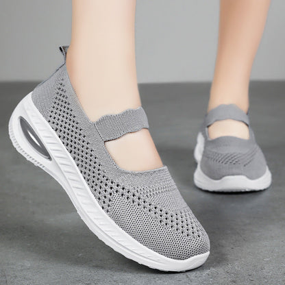Damen Sneaker Atmungsaktiv Elastisch Bequem Sport