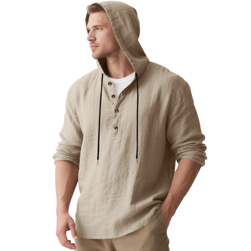 Herren Kapuzenshirt Lässig atmungsaktiv Baumwolle