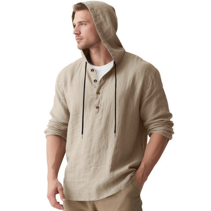 Herren Kapuzenshirt Lässig atmungsaktiv Baumwolle