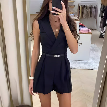 Ärmelloser Jumpsuit Damen Stylisch Elegant