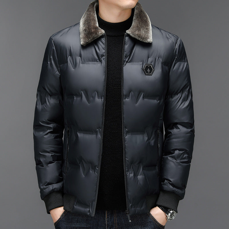 Herren Winterjacke Steppweste Weich Warm Elegant