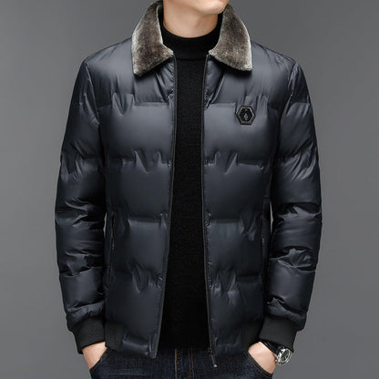Herren Winterjacke Steppweste Weich Warm Elegant