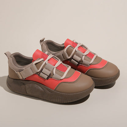 Damen Sneaker Sportlich Elastisch Dicksohlige Schuhe