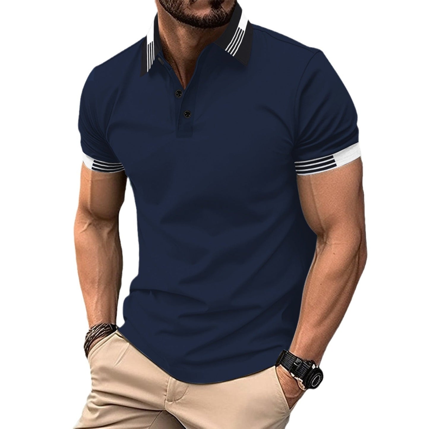 Herren Polohemden Modern Slim Fit
