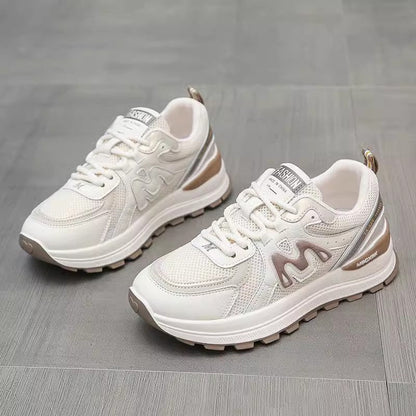 Damen Sneaker atmungsaktiv Mesh Laufsohle Dämpfung
