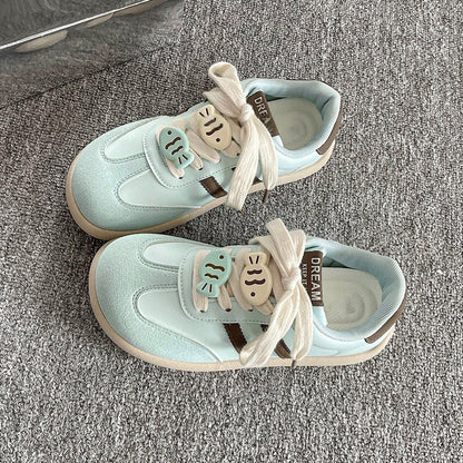 Damen Sneaker Lustig Tiermotiv Klettverschluss