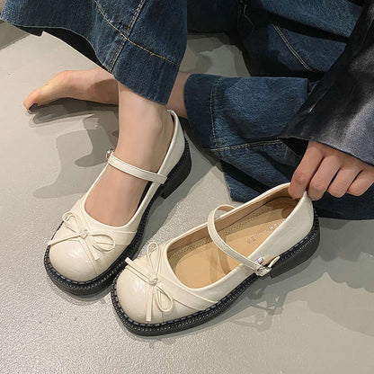 Damen Ballerinas Rutschfest Schleifen Detail Modern