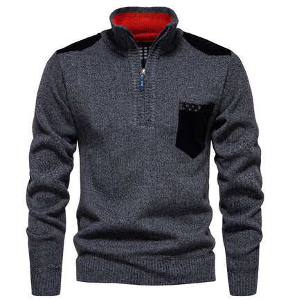 Herren Pullover Modern Halbhohem Kragen Trendig