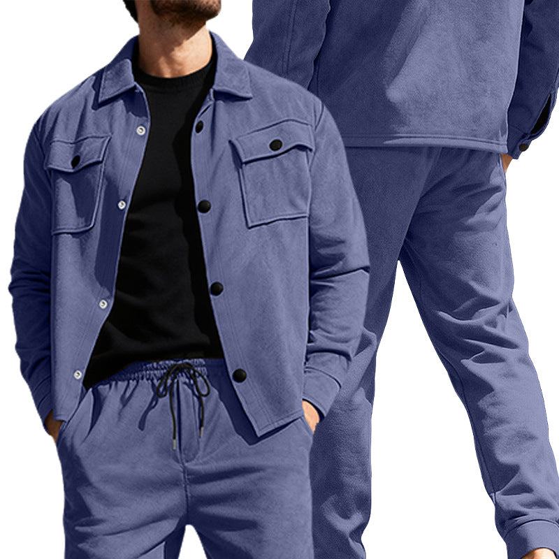 Herren Freizeitanzug Lässig Modern mit Taschen - BerlinGlamour