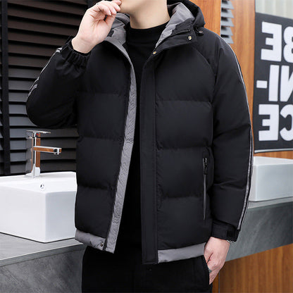 Herren Daunenjacke Sportlich Warm mit Hochkragen