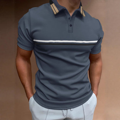 Herren Polo Shirt Sportlich Modern mit Logo