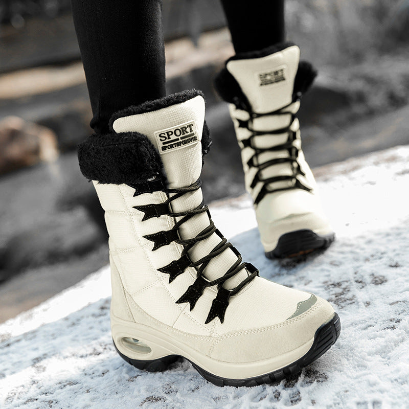 Winterstiefel Damen Warm Isoliert Rutschfest