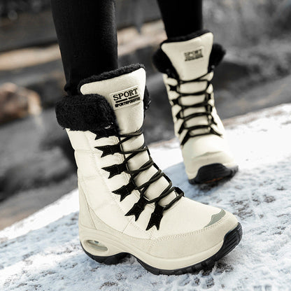 Winterstiefel Damen Warm Isoliert Rutschfest