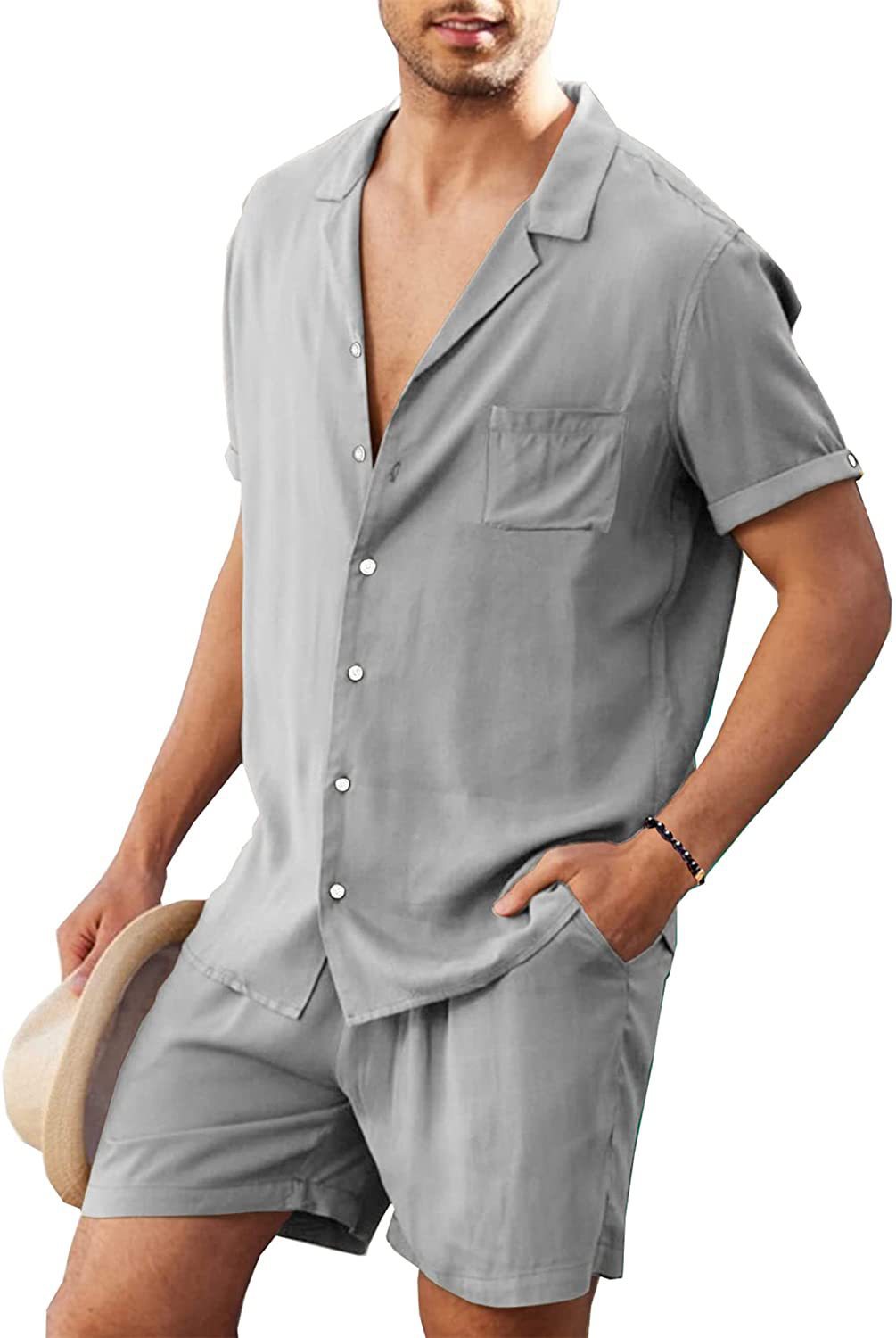 Herren Sport-Set Kurzarm atmungsaktiv mit Shorts Sportlich