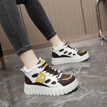 Damen Sneaker High-Top Bequem Sportlich Frauen Schuhe