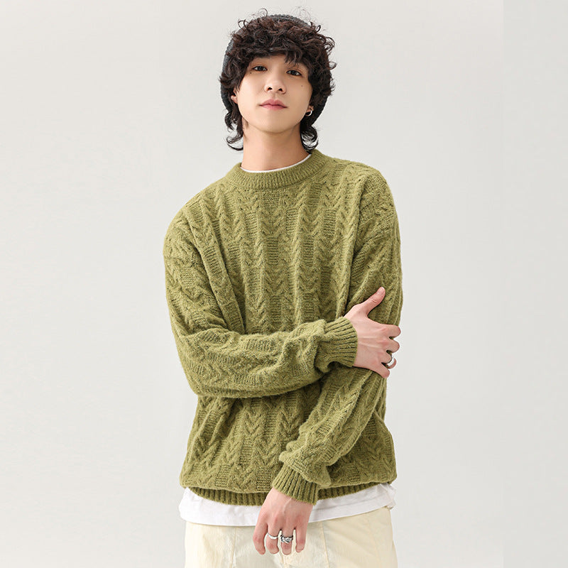Herren Pullover Grobstrick Klassisch Modern