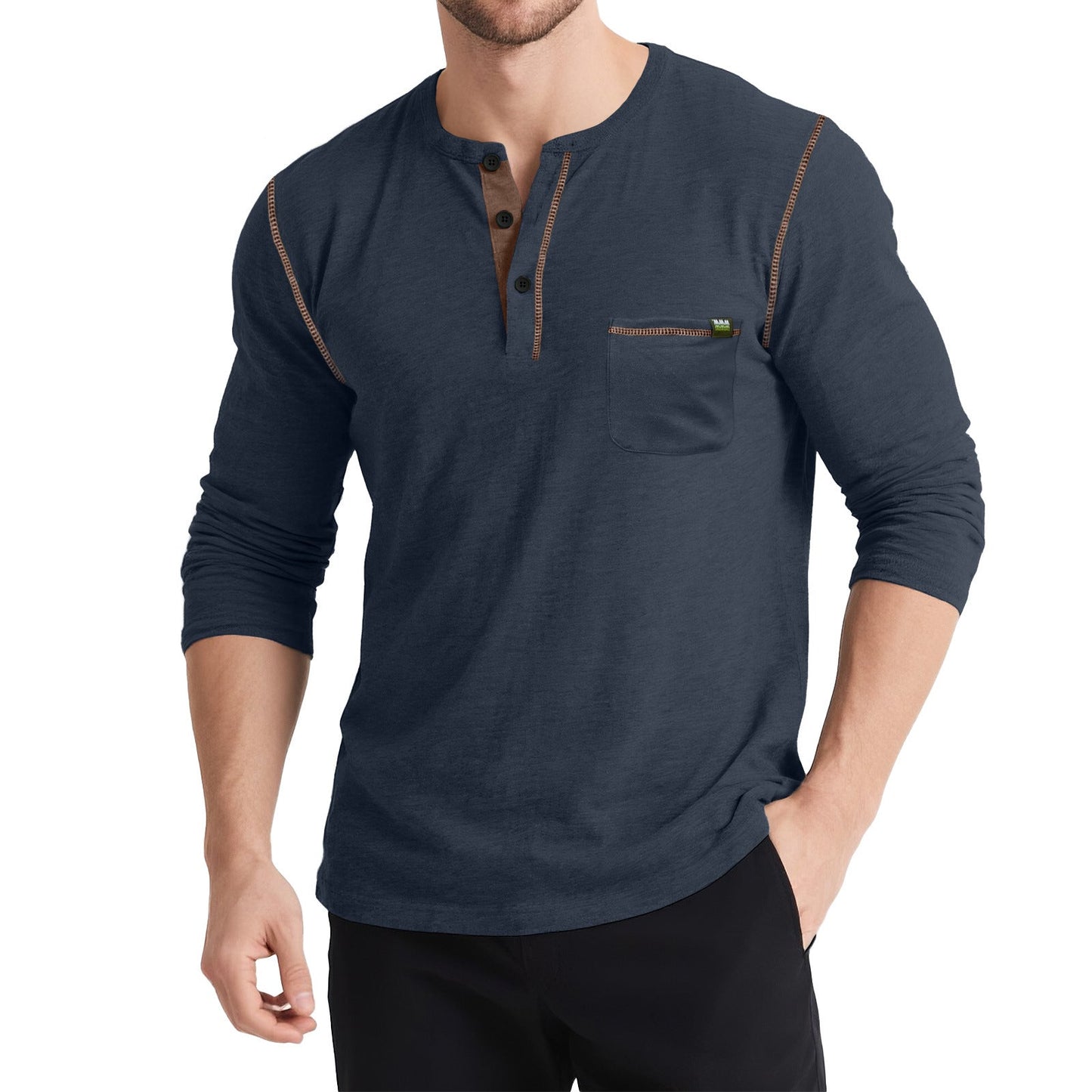Herren Freizeitshirt Langarm Modern Berlin Style - BerlinGlamour