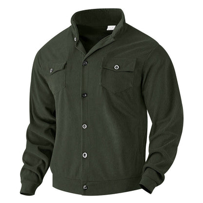 Herren Cordjacke Modern Schnitt mit Brusttaschen