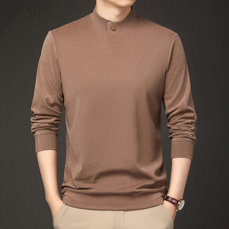 Herren Poloshirt Elegantes Design Stehkragen Modern