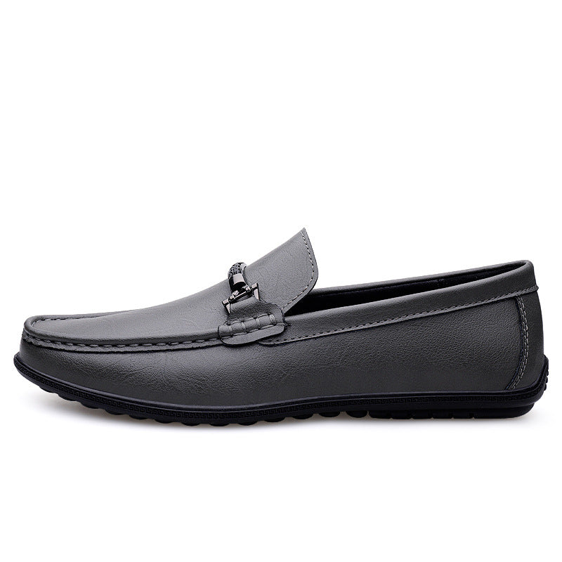 Damen Mokassins aus Leder mit Schnallenverschluss Elegante Schuhe