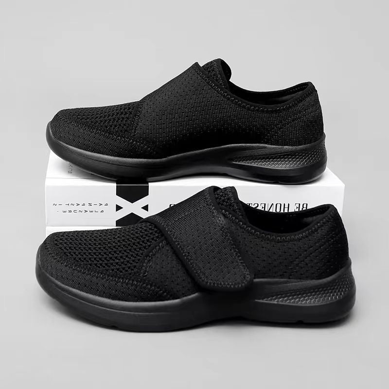 Damen Sneaker Bequem Tragbar Elastisch Klettverschluss
