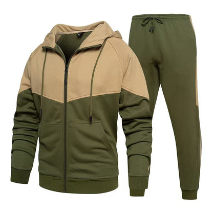 Herren Fleece Jogginganzug Sportlich Bequem
