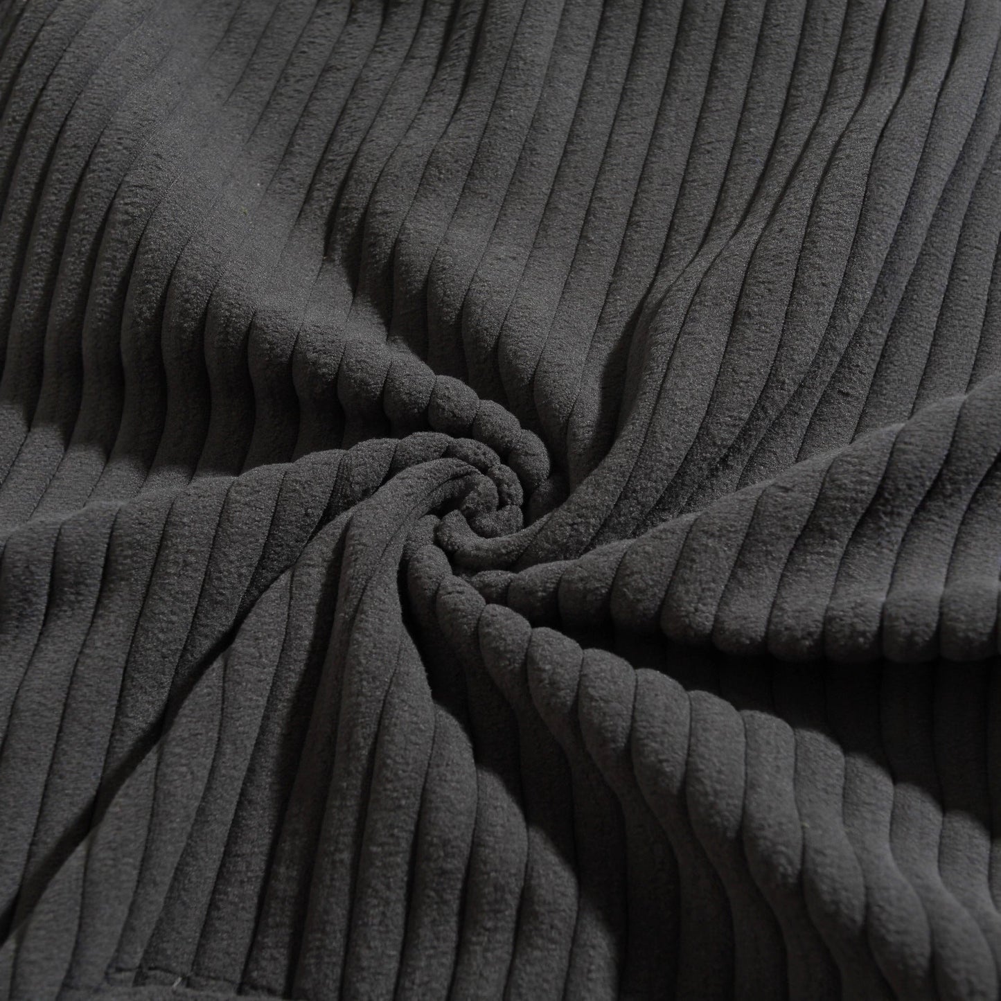 Herren Kapuzenpullover Struktur Ripp-Taschen Modern
