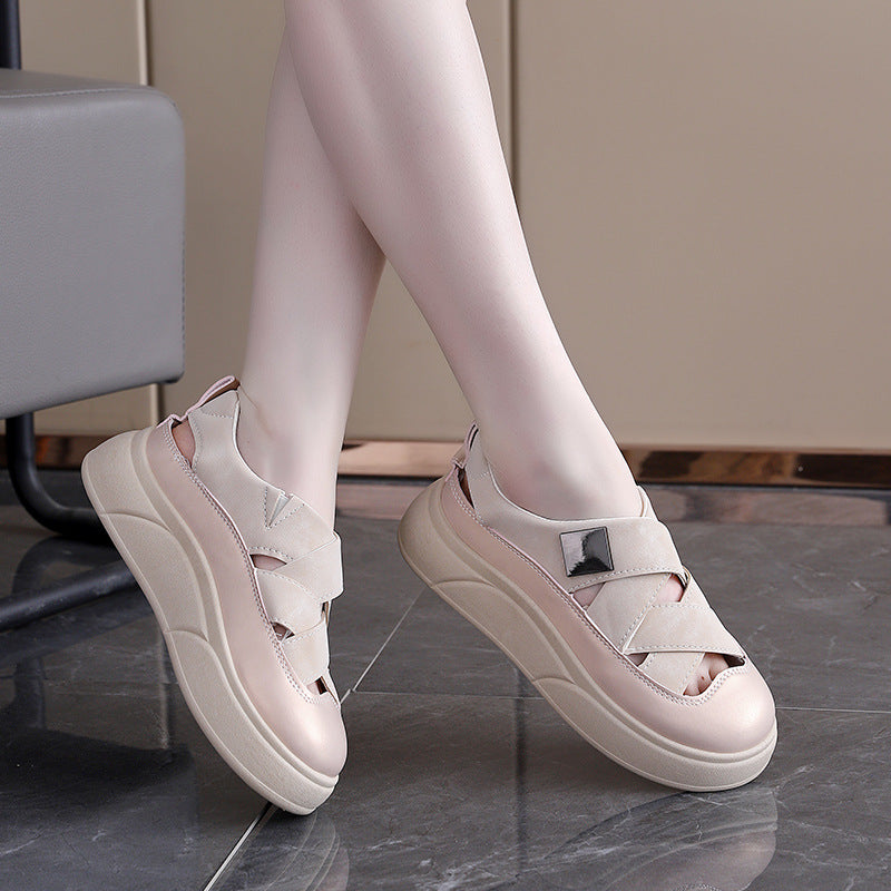 Damen Sneaker Sportschuhe Mit Kreuzband Design