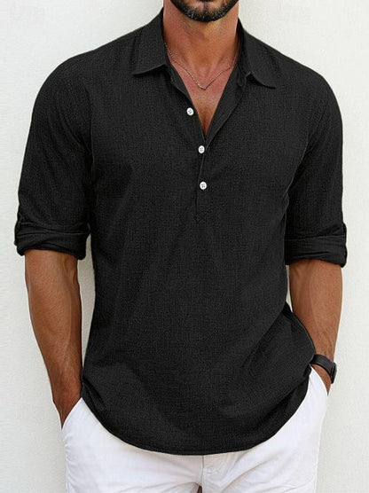 Herren Langarmhemd Modern Berlin Stil
