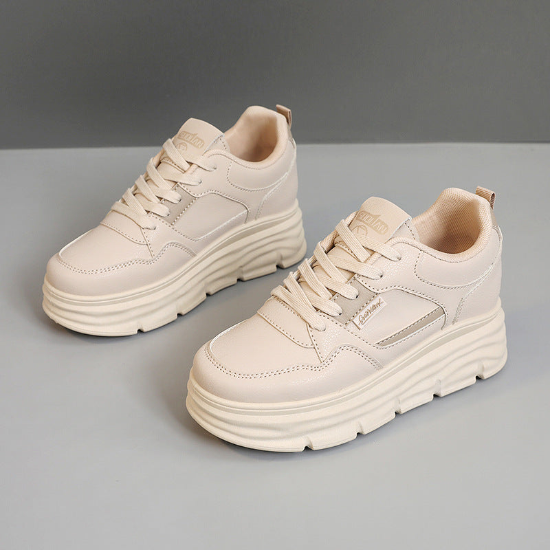 Damen Plateau Sneaker Hoch mit Dämpfung und Struktur