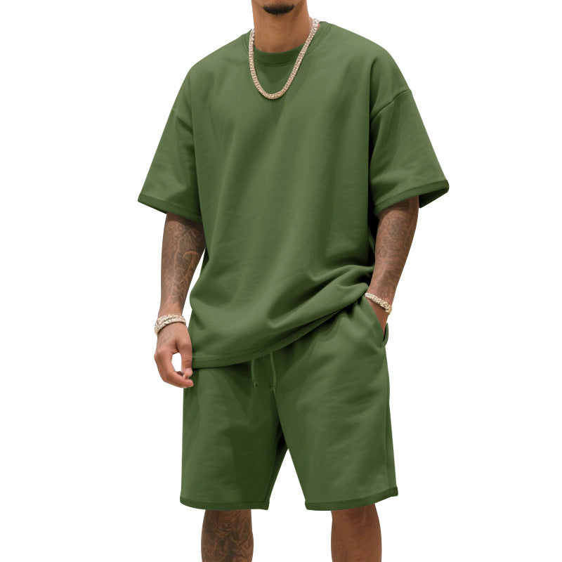 Herren Sport-Set Trainingsoberteil und Shorts bequem