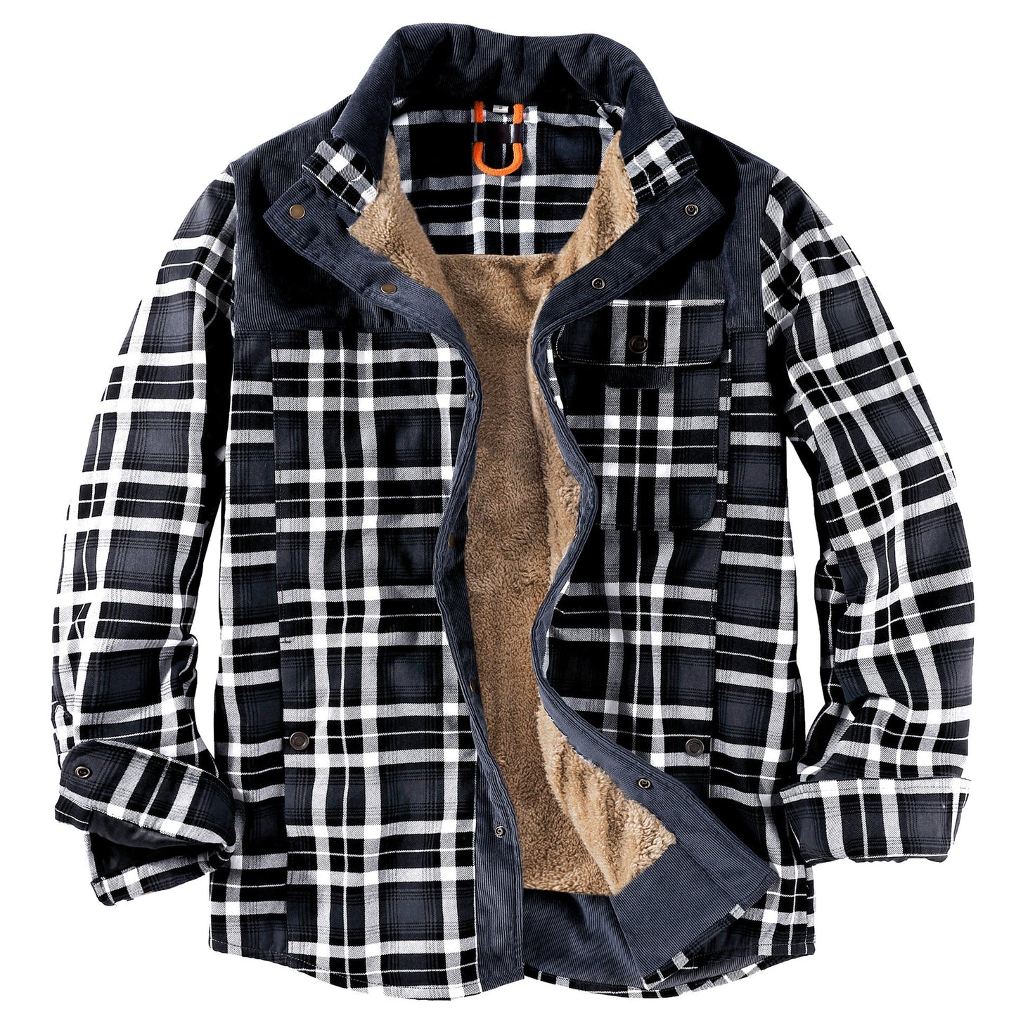 Herren Flanelljacke Warm Kuschelig Winterjacke