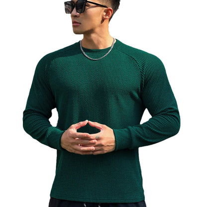 Herren Fitness-Shirt Langarm Atmungsaktiv Sportlich