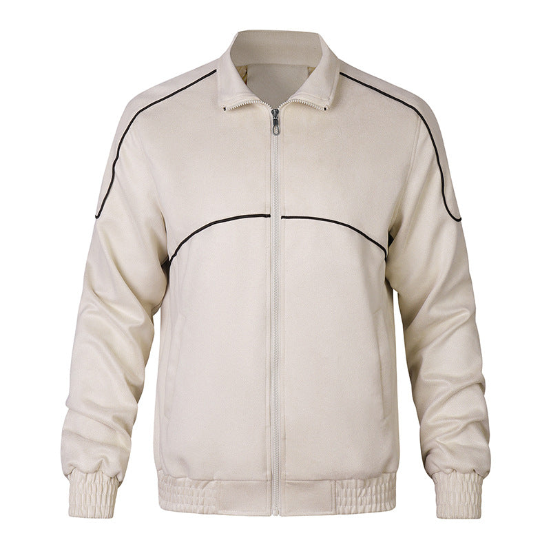 Herren Übergangsjacke Elastisch Sportlich mit Bündchen