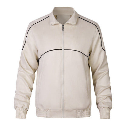 Herren Übergangsjacke Elastisch Sportlich mit Bündchen
