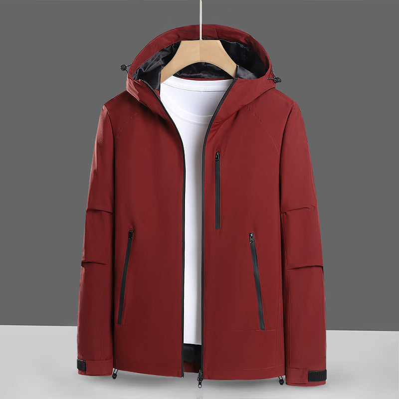 Herren Softshell-Jacke Wasserabweisend Verstellbar