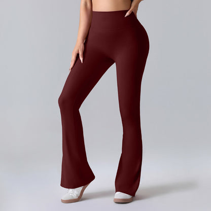Fitnesshose Damengröße mit Hochem Bund Formende Leggings