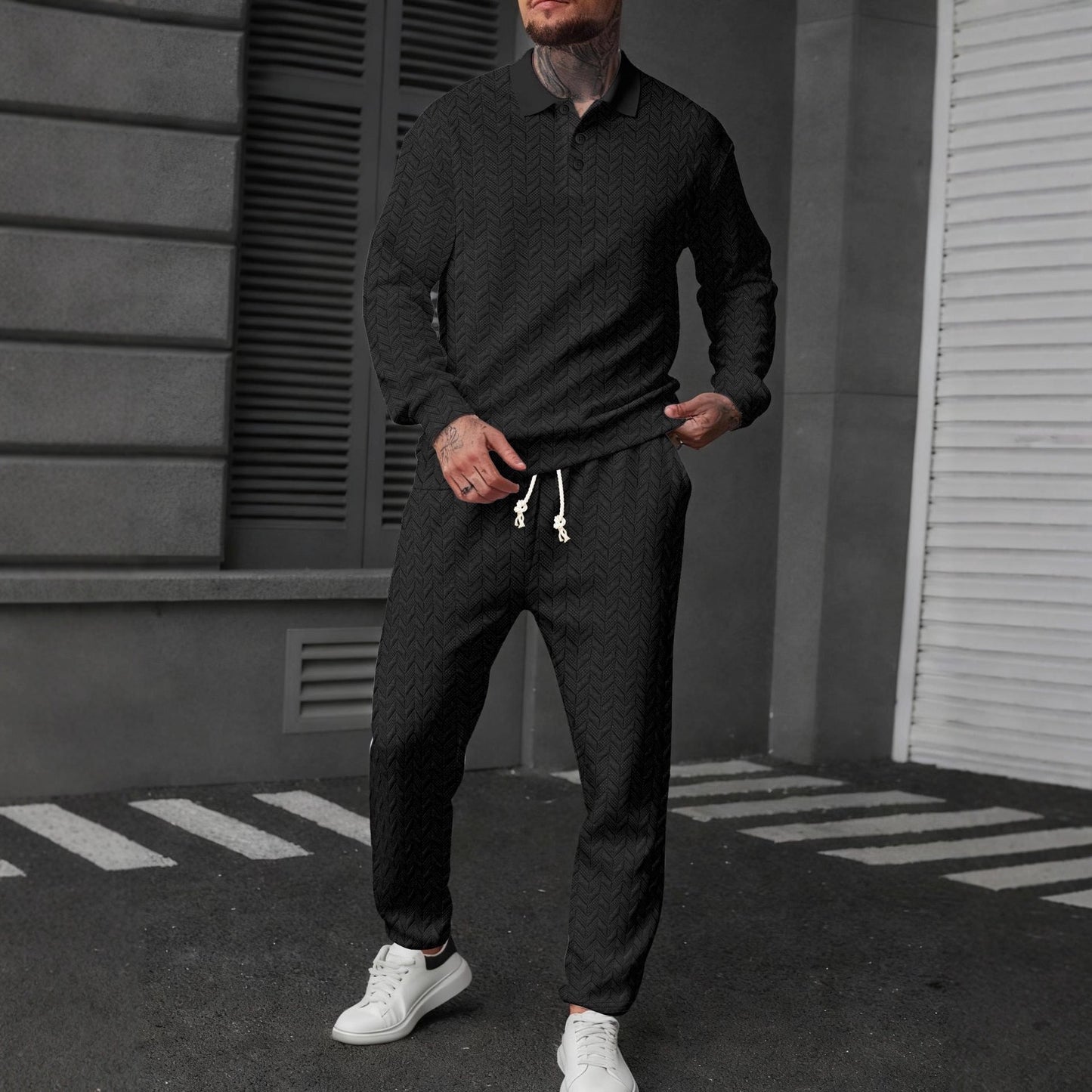 Herren Sport Outfit Funktionsshirt Modern Stadtstyle
