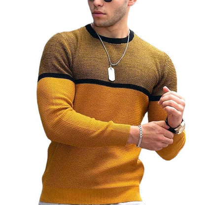 Herren Strickpullover Modern Geschnürt Großstadtstyle