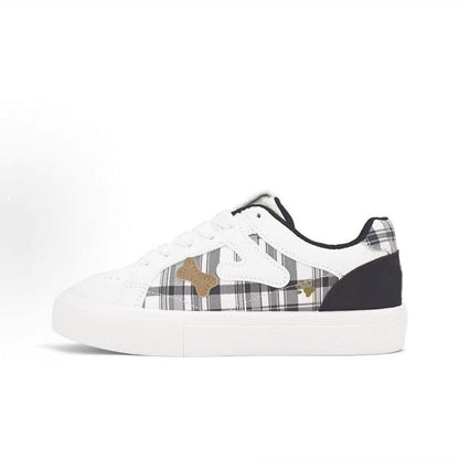 Damen Sneaker Karomuster Komfort Innenfutter Trendy Schuhe