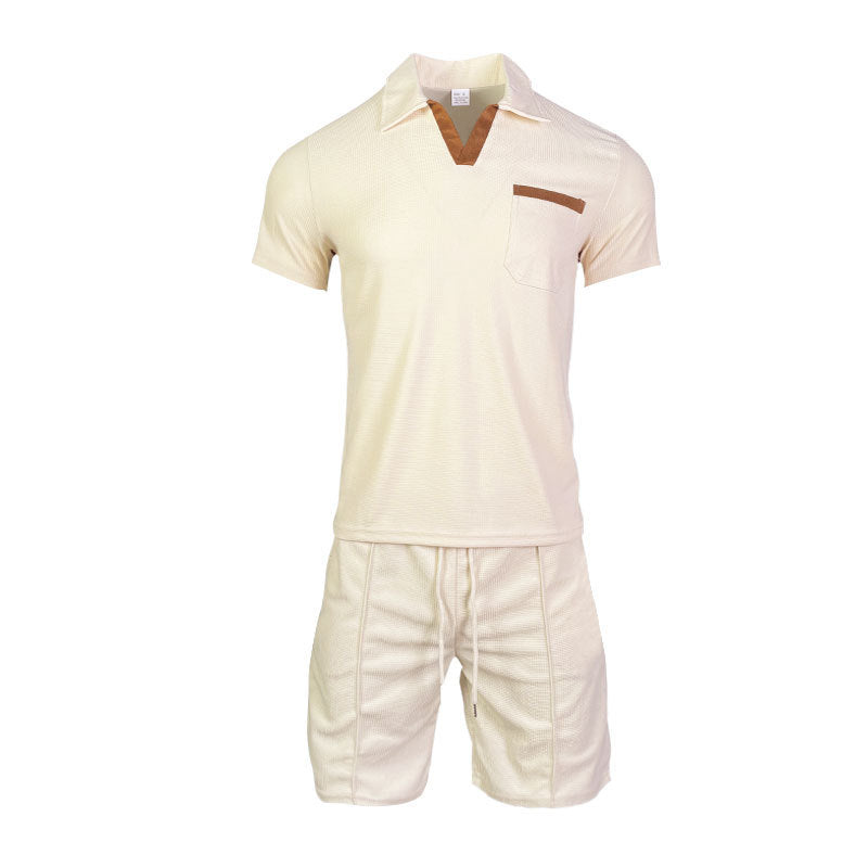 Herren Sportshirt Kurzarm mit Tasche und Laufshorts