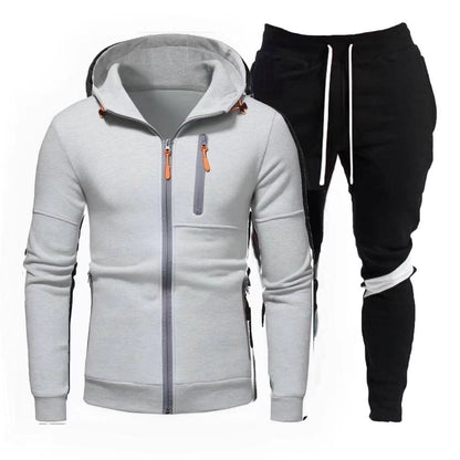Herren Sportjacke Kapuzenjacke Jogginganzug Mit Reißverschluss