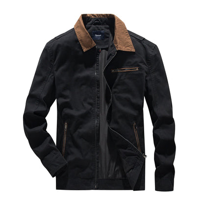 Herren Übergangsjacke Modern mit Auffälligem Kragen