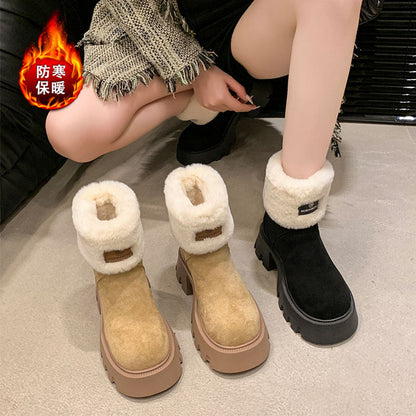 Damen Winterboots Warm Flauschig Rutschfest