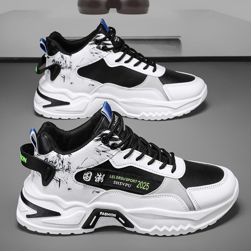 Damen Sneaker Sportlich Chunky mit Grafik Design