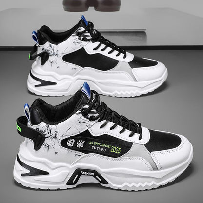 Damen Sneaker Sportlich Chunky mit Grafik Design