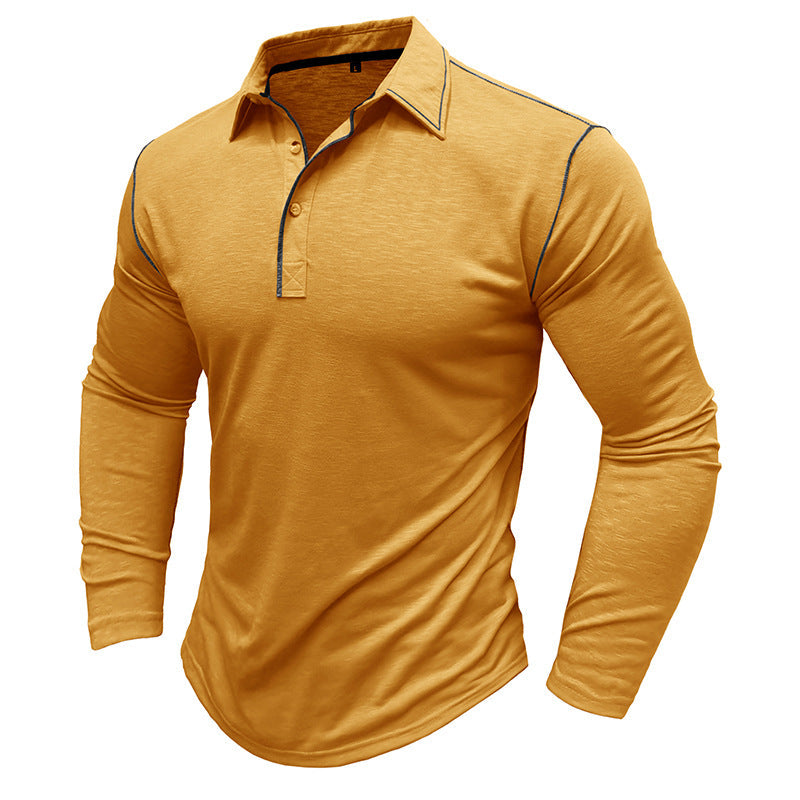 Herren Polohemd Langarm Sportlich Modern Berlin Style