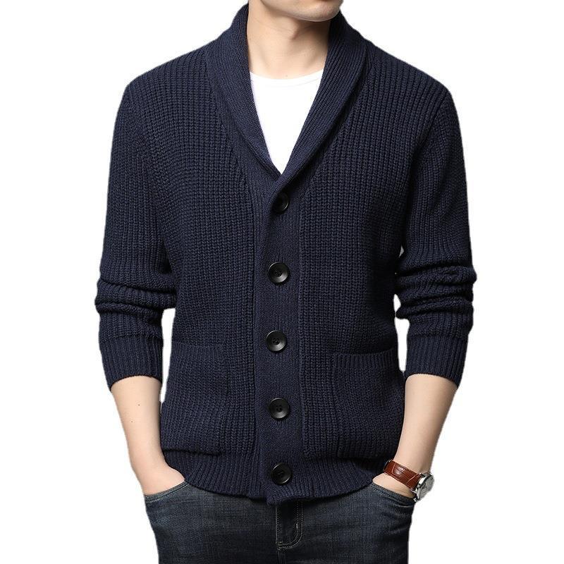 Herren Strickjacke Kuschelig Modern mit Taschen