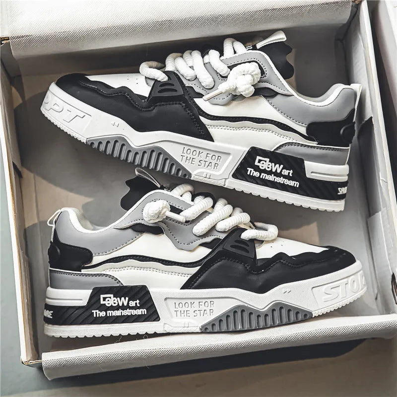 Damen Plateausneaker Hoch Modisch mit Schnürsystem