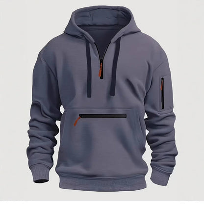 Herren Hoodie Modern mit Reißverschluss und Coolen Designs - BerlinGlamour